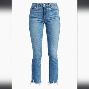 PAIGE High-Rise Distress Ankle Jeans